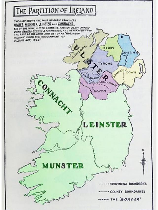 Mapa de Irlanda.
