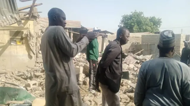 Maidguri bomb blast explosion area
