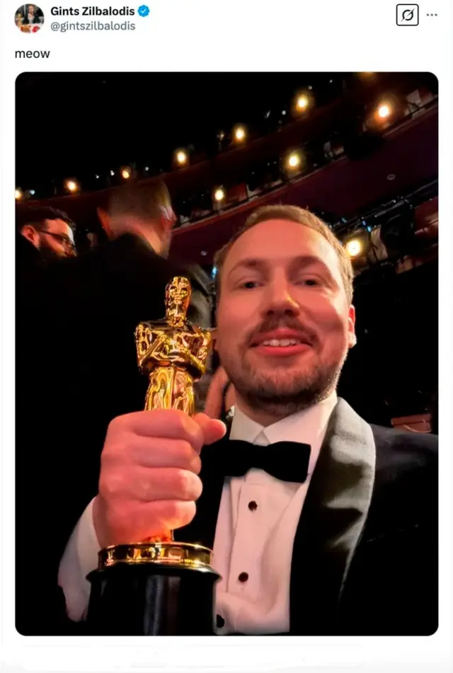 Скриншот із сторінки Гінта Зілбалодіса у соцмережі X 