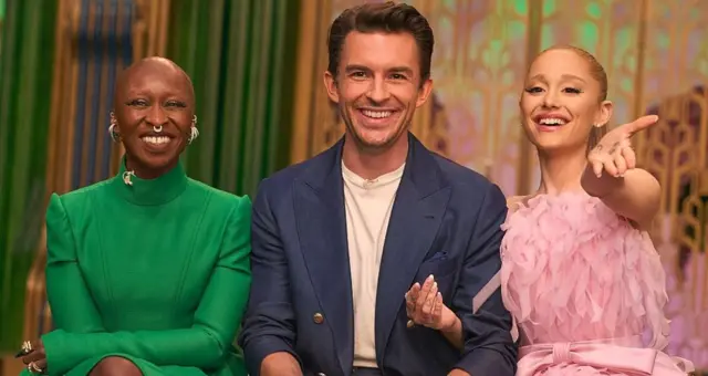 Cynthia Erivo, Jonathan Bailey and Ariana Grande
