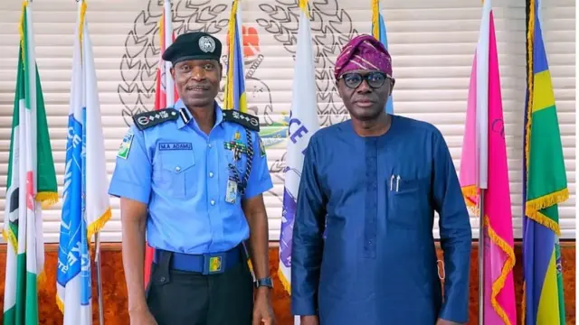 Sanwo-Olu ati Ọga Agba ọlọpaa, Mohammed Adamu