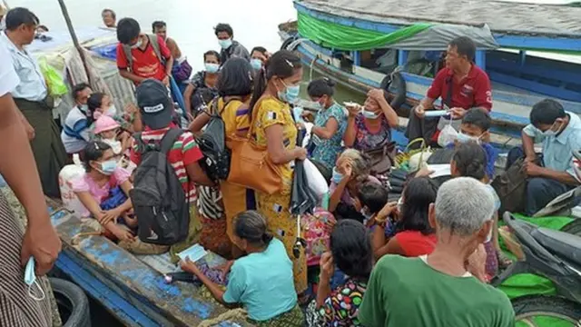 တိုက်ပွဲတွေ ကြောင့်နေရပ်က စွန့်ခွာထွက်ပြေးကြသူတွေ