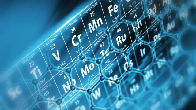 Ilustración abstracta de la tabla periódica