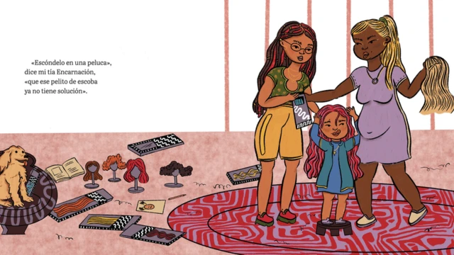 Una de las páginas del libro infantil