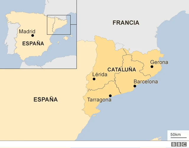 Mapa de Cataluña