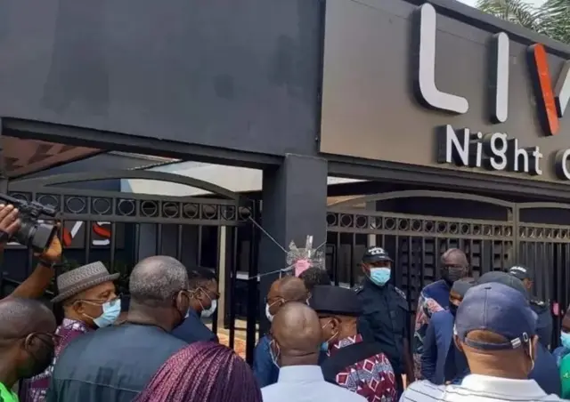 Ụlọ mkpori ndụ 'LIV Nightclub', ebe ọkụ a gbara