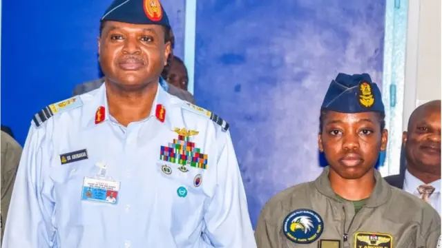 Late Tolu Arotile wit Chief of Air Staff, Sadique Abubakar