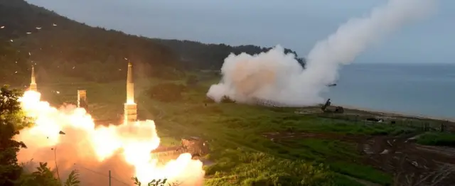 美韩联合导弹演习