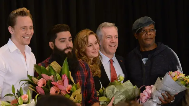 Kong casts and US ambassador to VN Ted Osius