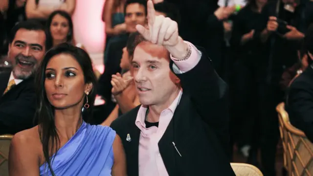 Eike Batista con su novia Flavia Sampaio