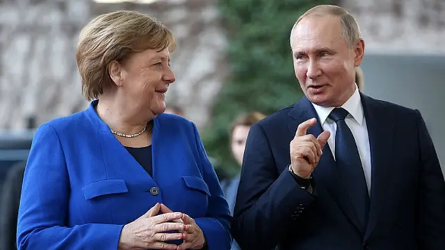 Ангела Меркель и Владимир Путин