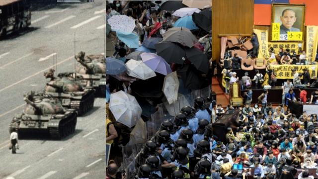 北京"八九"天安门事件，对中港台三地的民主进程与运动，都有所影响