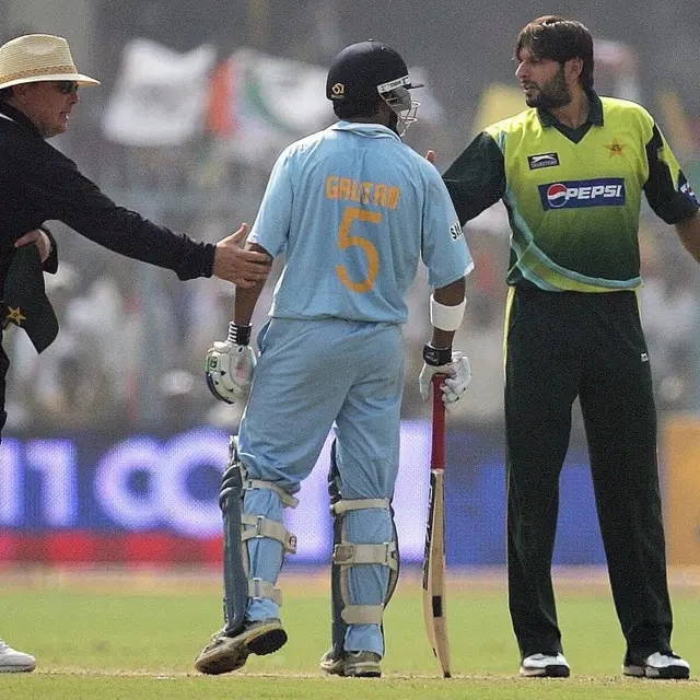 शाहिद आफ़रीदी और गौतम गंभीर