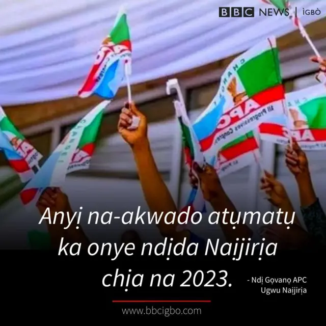 Ihe ndị gọvanọ mpaghara Ugwu APC kwuru