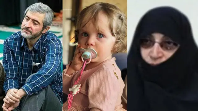 زهرا محمدی گلپایگانی (راست)، نوه دختری خامنه‌ای و مصباح‌الهدی باقری کنی (چپ)