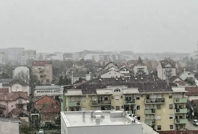 Снег у Крагујевцу