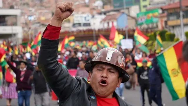 Protestos na Bolívia