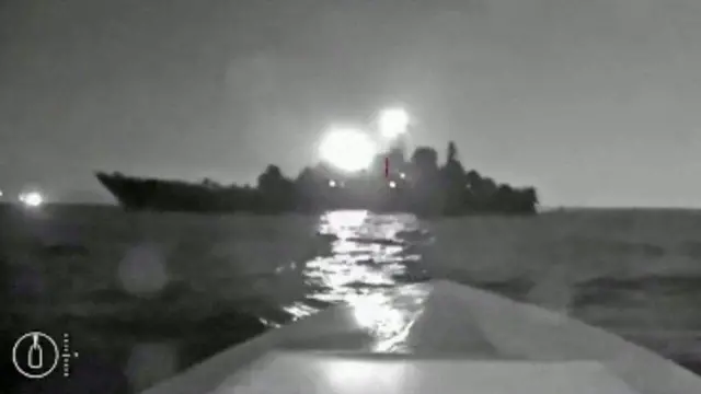 لقطة من فيدية لسفينة.