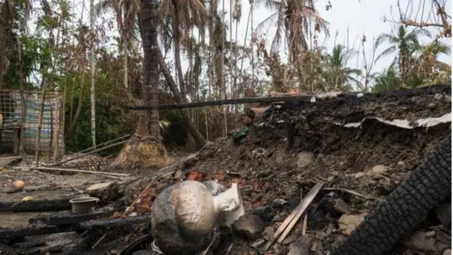 ရွာတွေကို မီးရှို့ ဖျက်ဆီးမှုတွေ အာဆာက လုပ်ခဲ့တာလို့ အစိုးရက ပြောကြားထား