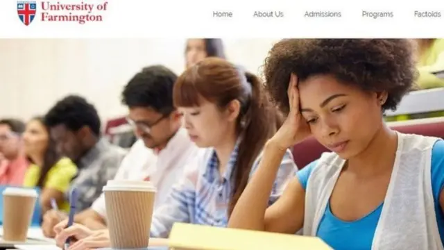 યુનિવર્સિટી ઑફ ફર્મિંગ્ટનની વેબસાઇટ હવે બંધ કરી દેવાઈ છે.