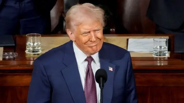 டொனால்ட் டிரம்ப, அமெரிக்க நாடாளுமன்ற உரை