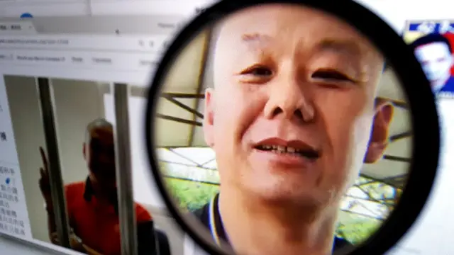 网络上的张向忠出狱后照片