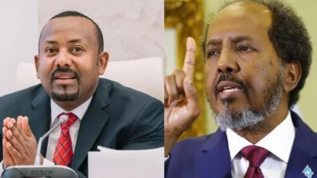 MM Abiy Ahmad fi Pirez. Hasan Sheek Mohaammud