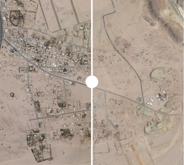 Magaalooyinka la burburinayo ee Sacuudiga