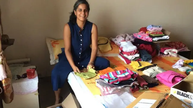 Shivani Gulati surrounded by clutter