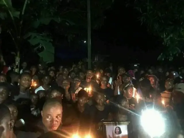 Candlelight procession for Frederick