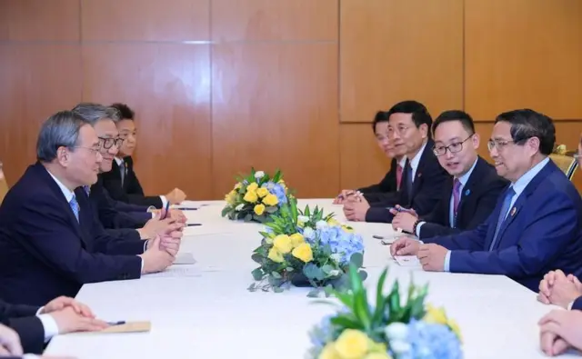 Thủ tướng Chính phủ Phạm Minh Chính đã có cuộc hội đàm với Thủ tướng Quốc vụ viện Trung Quốc Lý Cường
