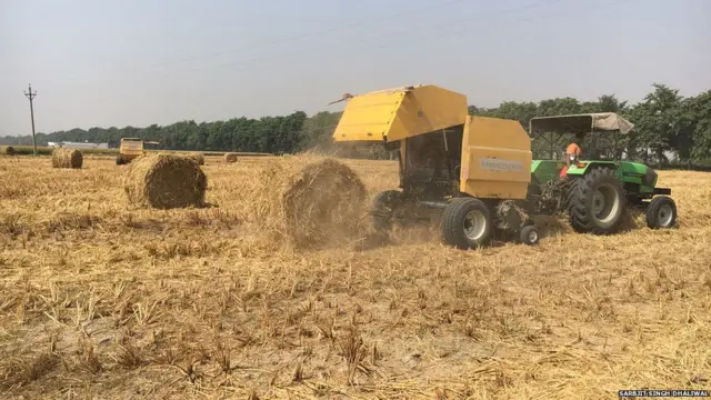Stubble burning