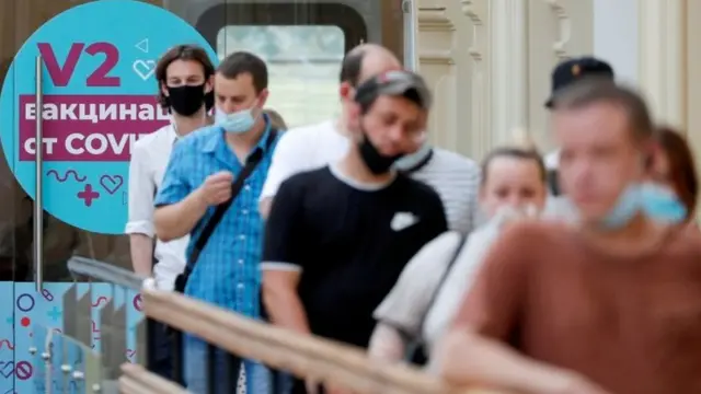 Vaccination centre in Moscow