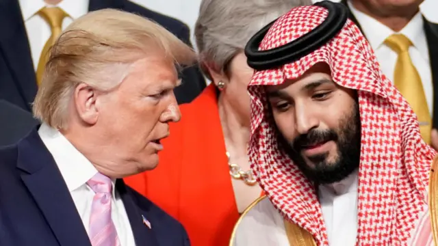 ترامب ومحمد بن سلمان.