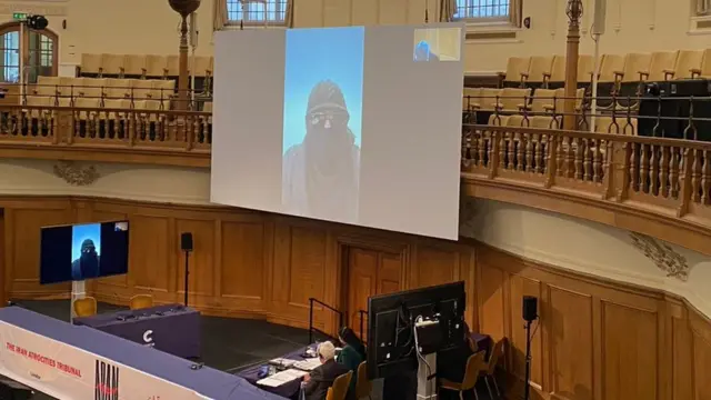 یکی از شاهدان جلسه امروز که یک مقام قضایی سابق در ایران بوده با صورت پوشانده و در حالی که صدایش برای شناخته نشدن تغییر داده شده بود شهادت داد. او در زمان اعتراضات آبان از ایران خارج شده بود.