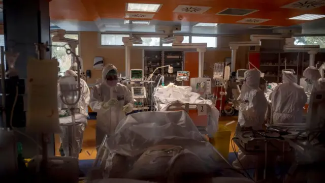 Отделение интенсивной терапии в римской больнице