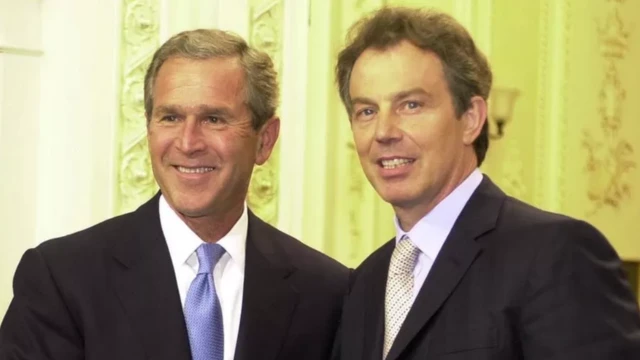 بلير وبوتين في 2001