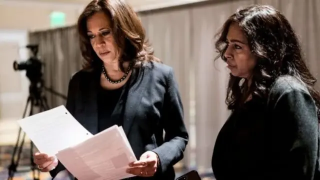 Senator Kamala Harris iyo walaasheed Maya Lakshmi Harris