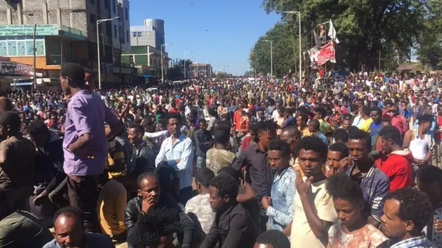 ኣብ ከተማ ነቀምቴ ዝውዓለ ሰለማዊ ሰልፊ