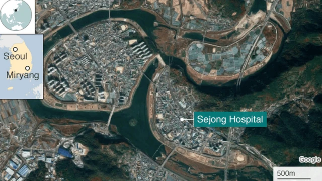 Map ebe ọku na-agba n'Soutyh Korea