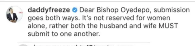 Ọrọ ti Daddy Freeze sọ̀