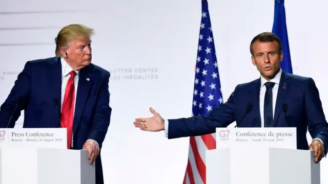 مکرون و ترامپ