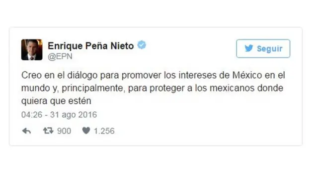 Tuit de Enrique Peña Nieto