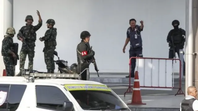 Jamia'n tsaro sun yi wa maharin kofar rago a cikin wata cibiyar kasuwanci