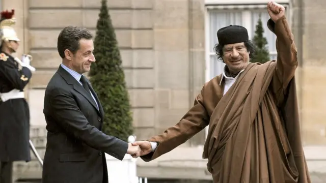 Nicolas Sarkozy a joué un rôle de plan dans la chûte du guide libyen