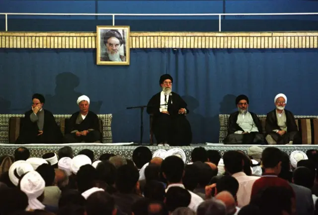 هاشمی شاهرودی، علی خامنهای، هاشمی رفسنجانی و محمد خاتمی