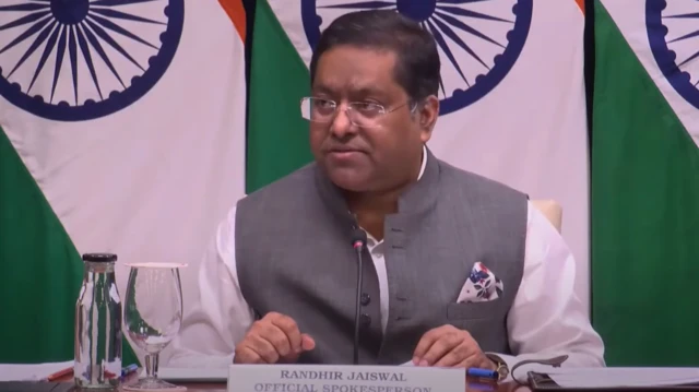 ਭਾਰਤ ਦੇ ਵਿਦੇਸ਼ ਮੰਤਰਾਲੇ ਦੇ ਬੁਲਾਰੇ ਰਣਧੀਰ ਜੈਸਵਾਲ