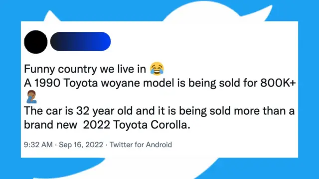 Maxxansa twiitaraa waa'ee gatii konkolaataa himu