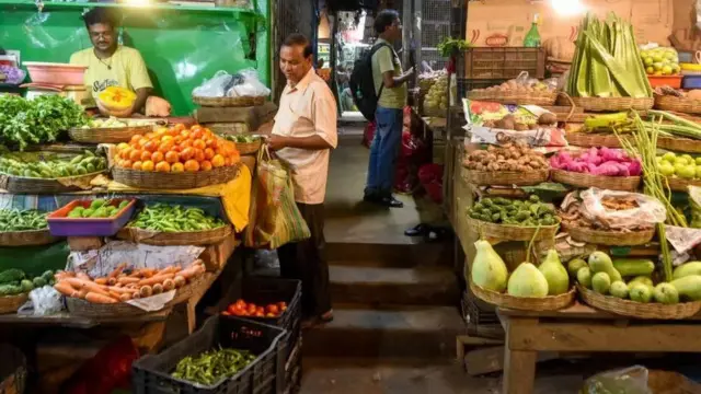 Mercado popular na Índia