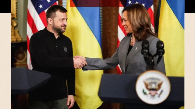 కమలాహారిస్, జెలియన్‌స్కీ